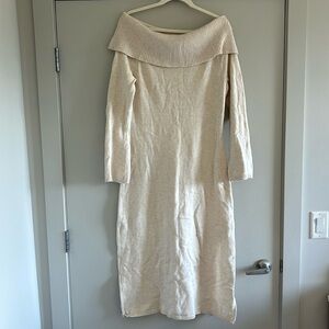 Off Shoulder Sweater Dress